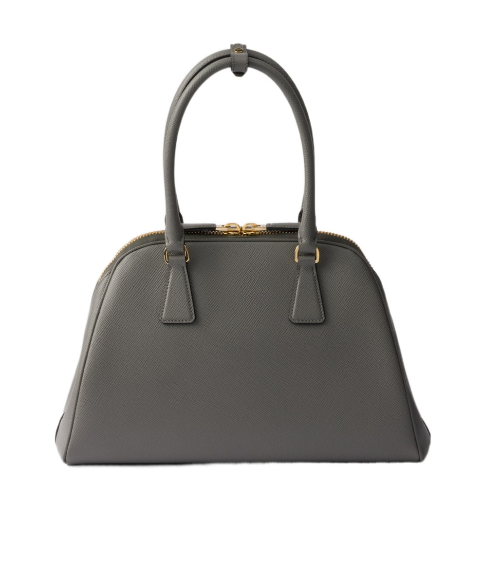 Prada Medium Saffiano Leather Tote Bag In Gray