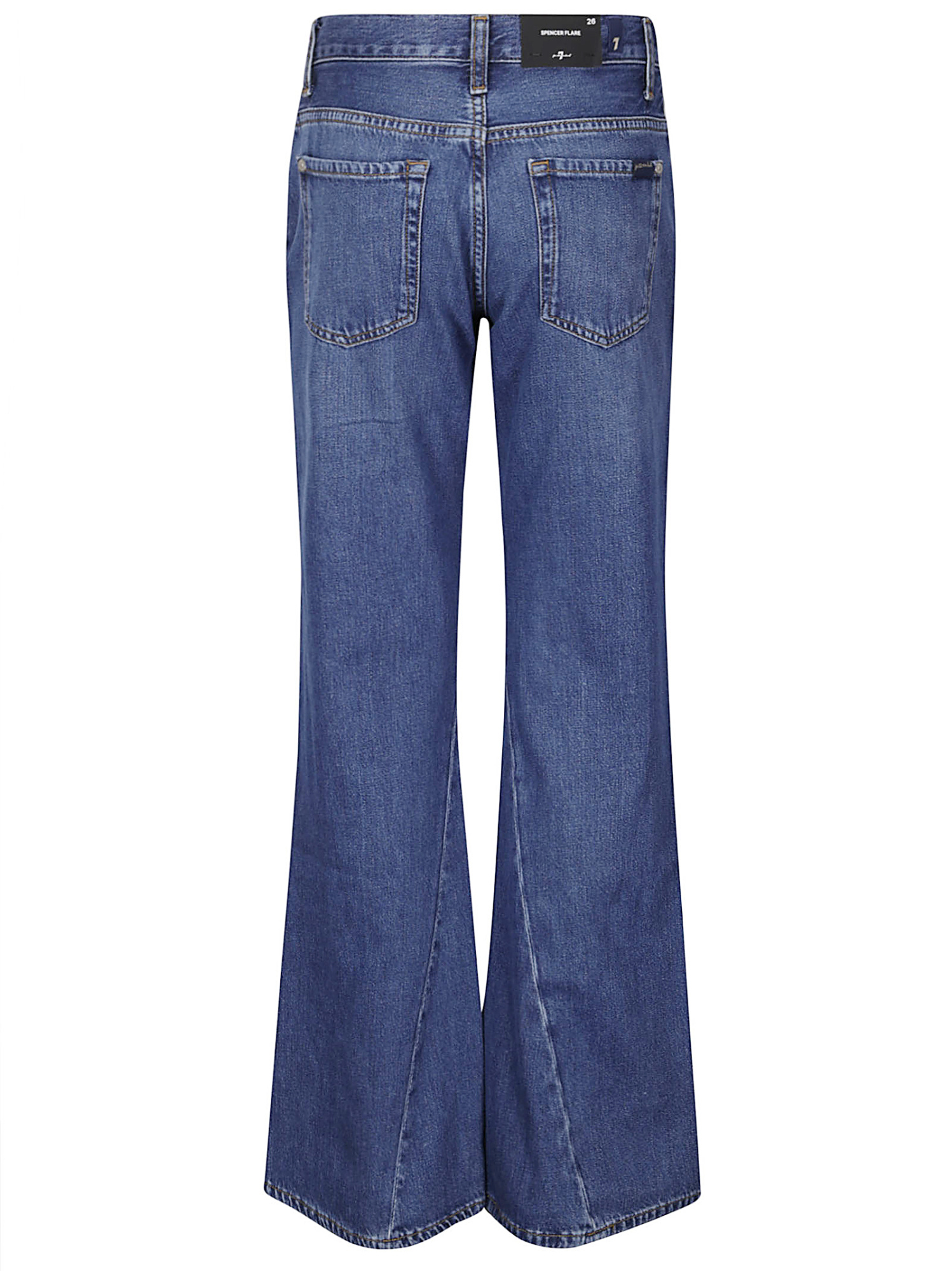 7 For All Mankind Flared Jeans In Blue