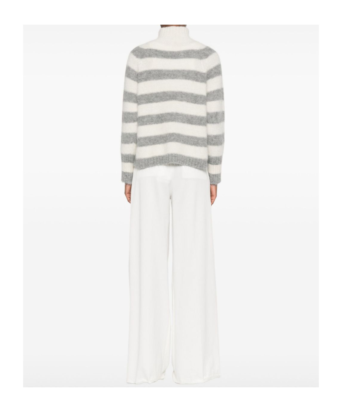 Antonelli Striped Long-sleeved Sweater In Multi