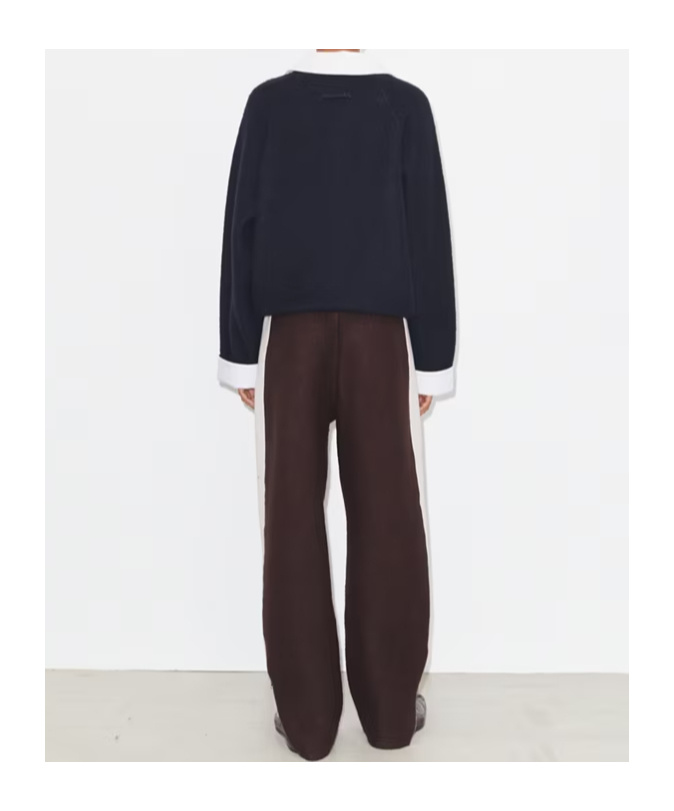 Tory Burch Rugby Polo Top In Blue