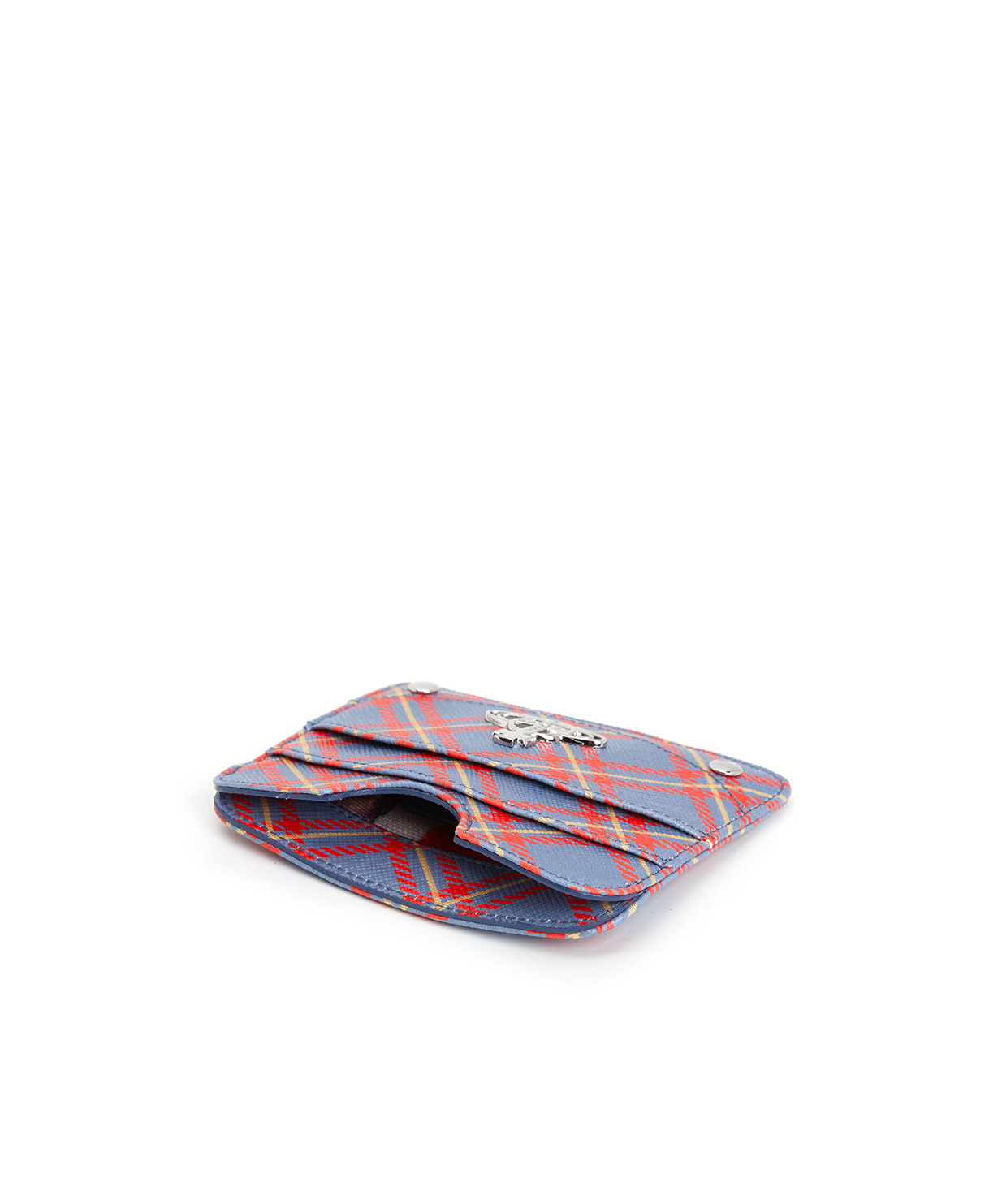 Shop Vivienne Westwood Pattern Card Holder In Purple