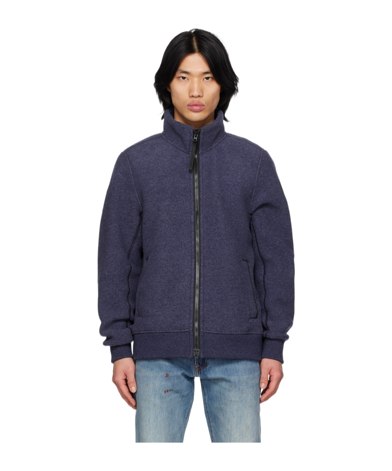 Canada Goose Black Label Series Lawson Zipper Casual Jacket In Black