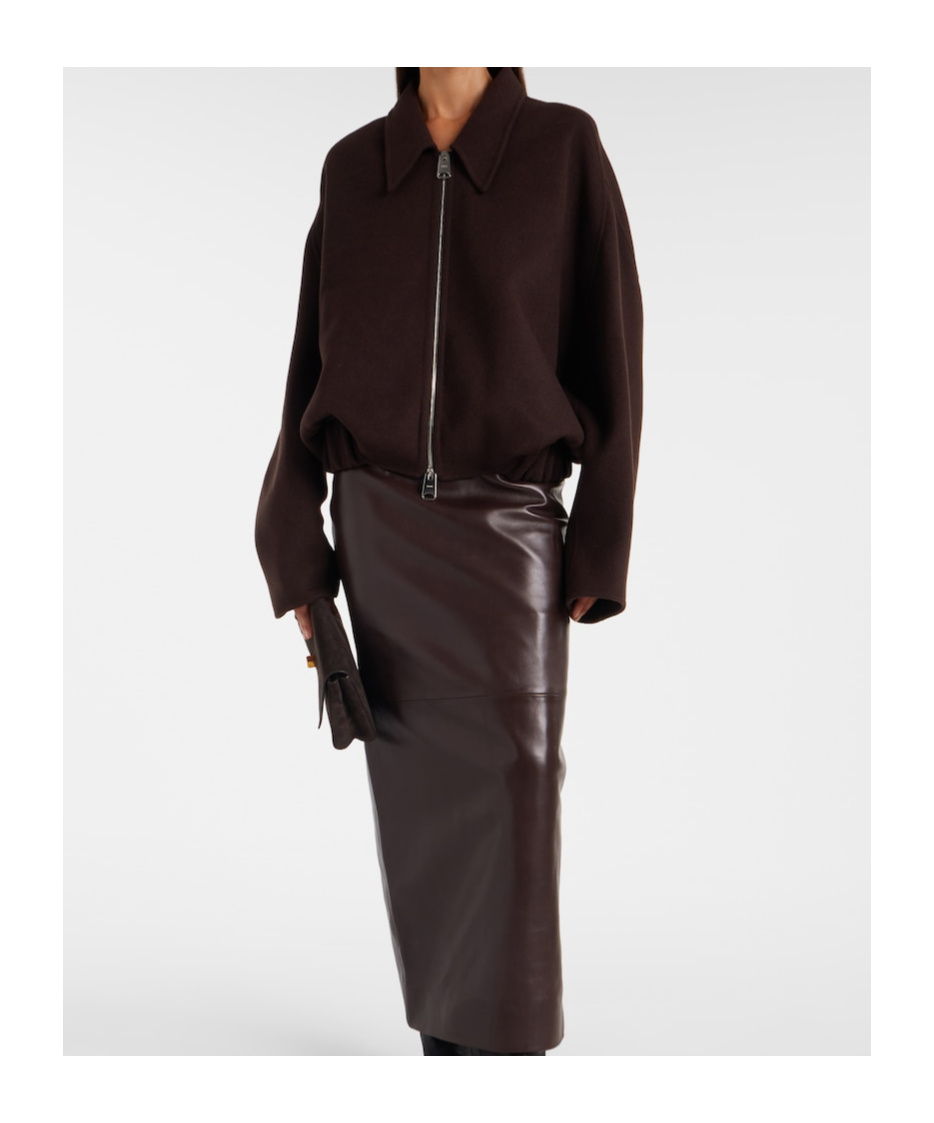 Khaite Odin Wool Jacket In Brown