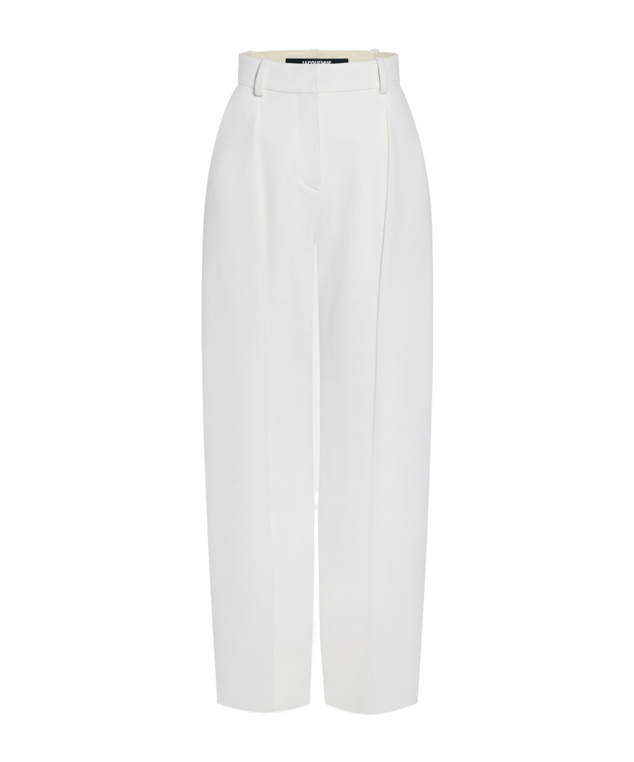 Jacquemus Le Pantalon Ovalo Trousers In White