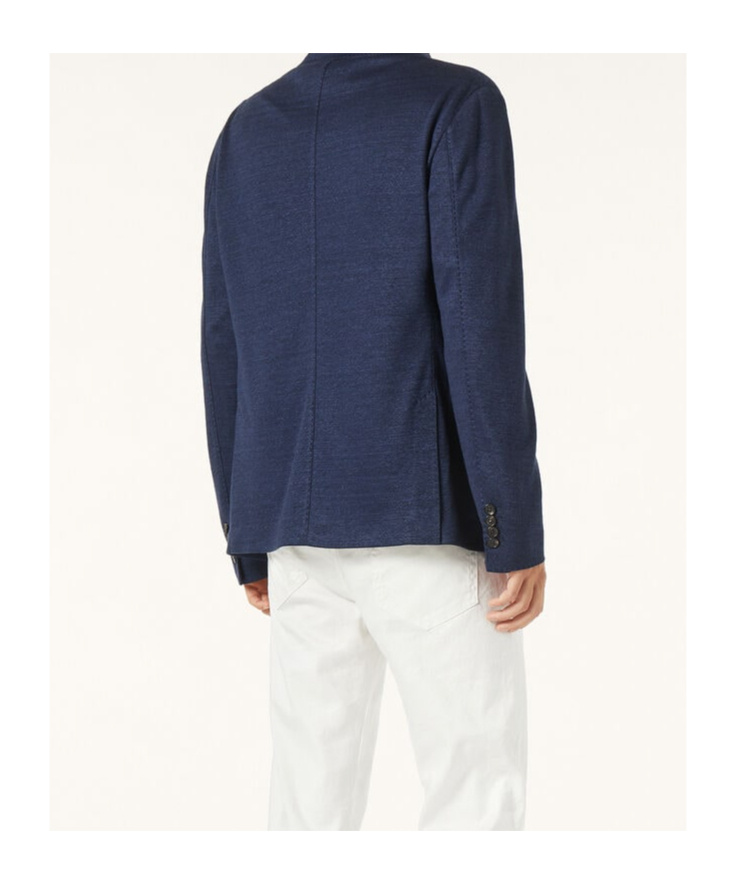 Loro Piana Two-button Patch-pocket Jacket In Blue