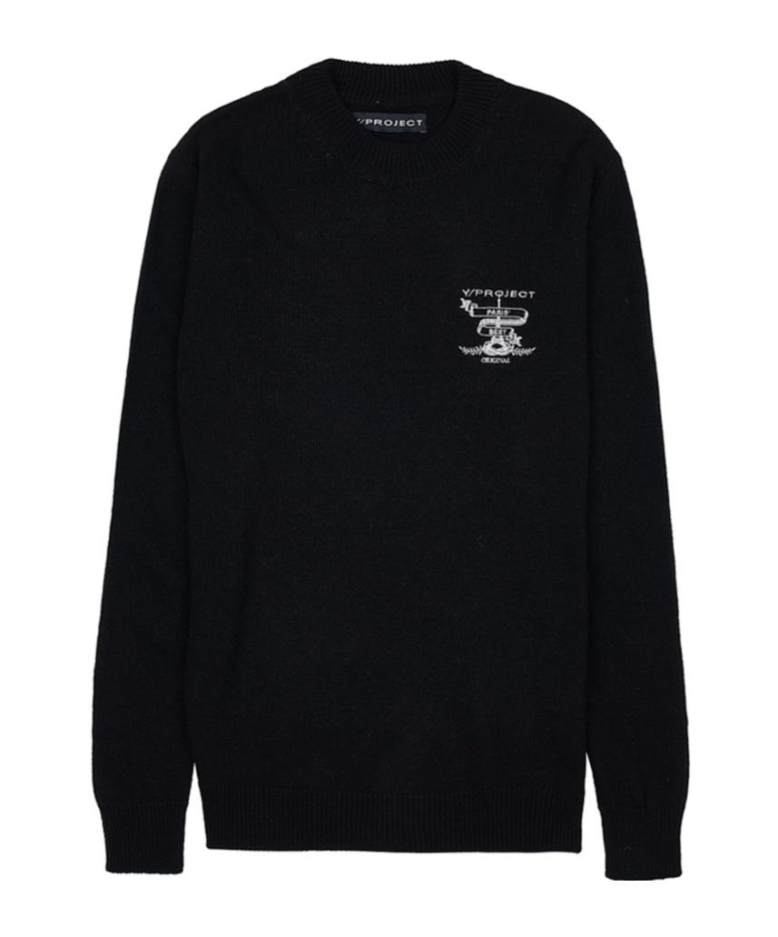 Y/project Long-sleeved Sweater In Black