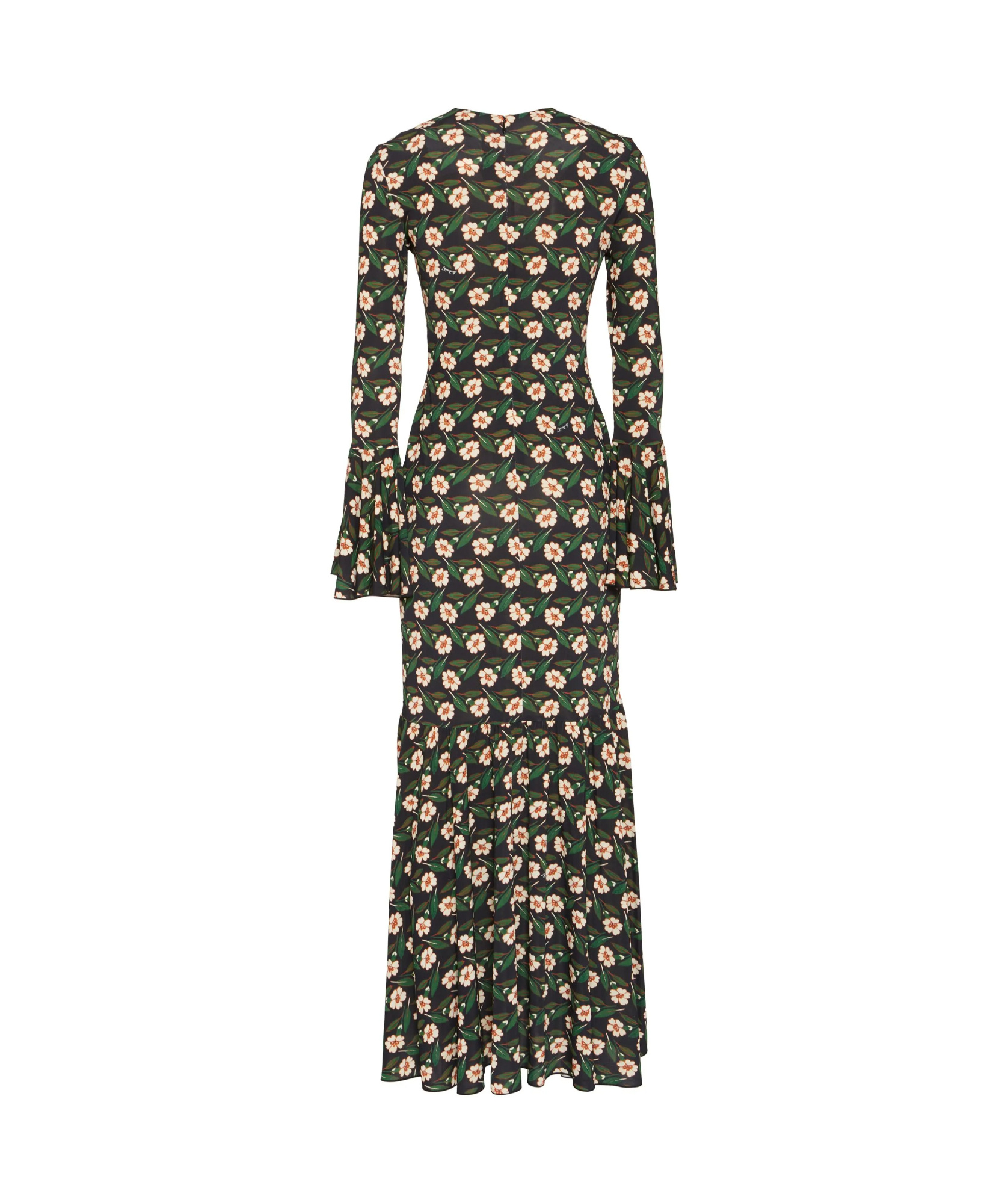 Shop La Doublej Long-sleeved Dress In Green