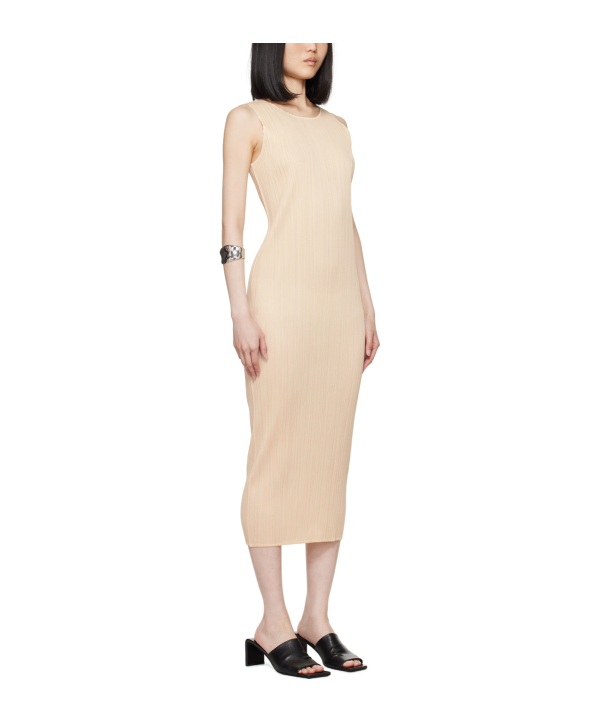 Issey Miyake New Colorful Basics 3 Dress In Nude