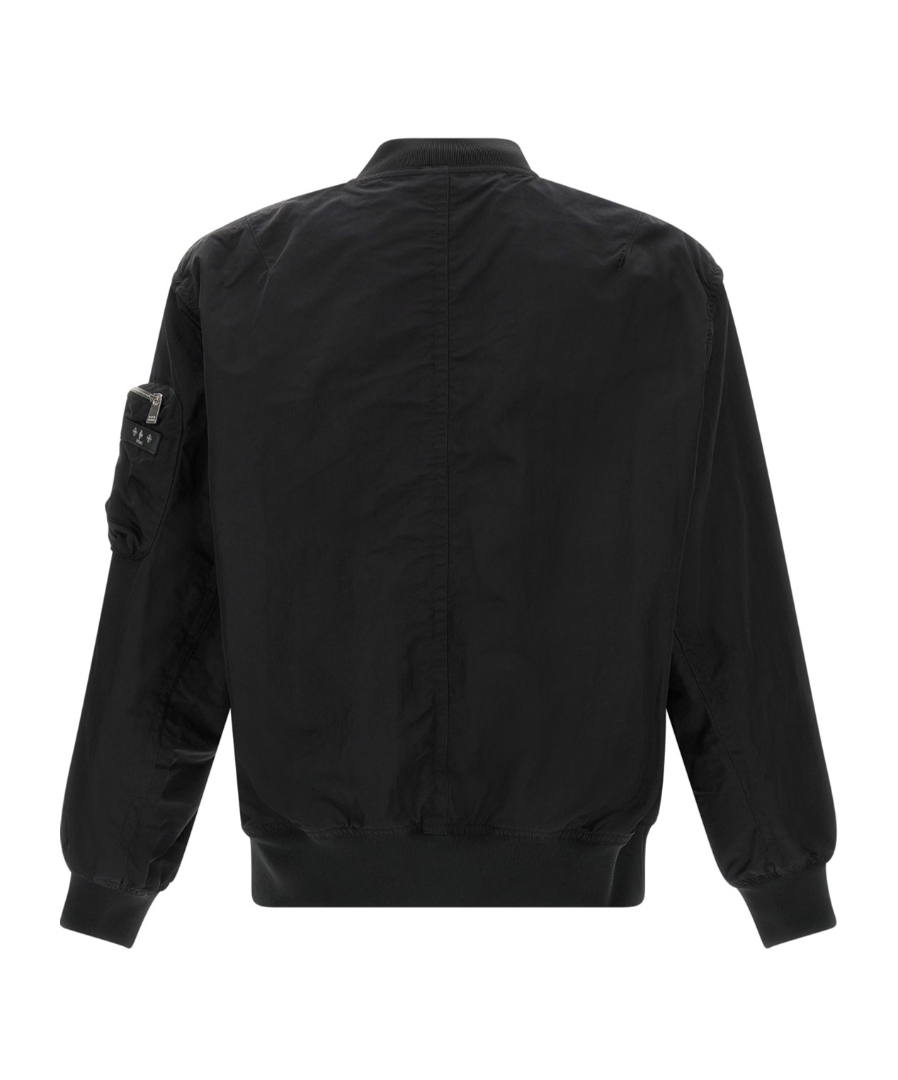 Tatras 'tomori' Flight Jacket With Ribbed Details In Black