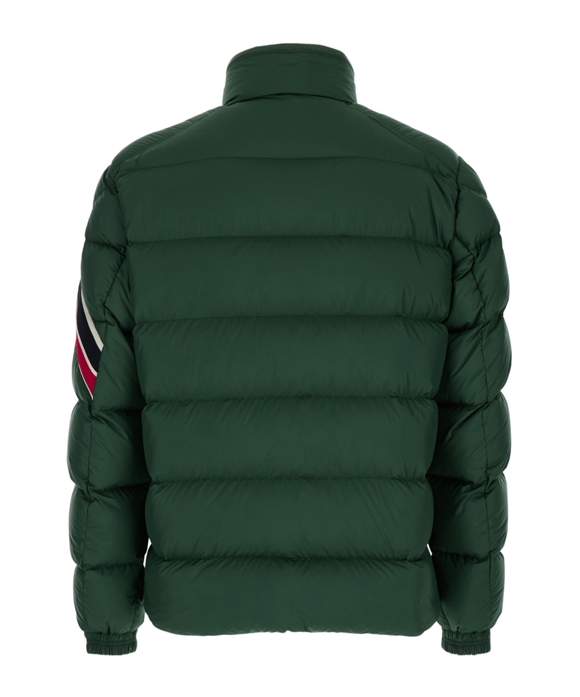 Moncler Solayan Zip-up Short Down Jacket In Green