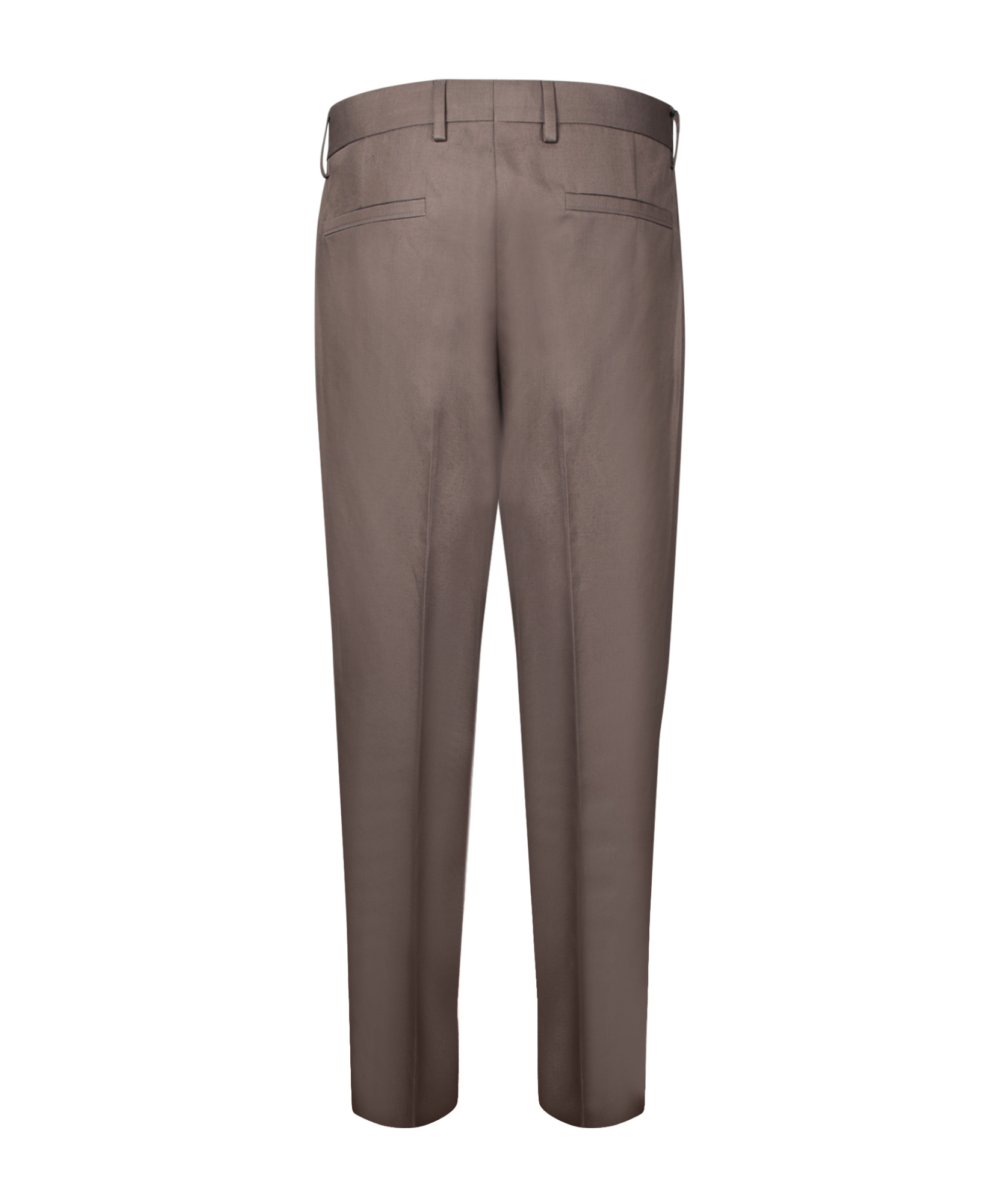 Shop Zegna Twill Trousers In Brown