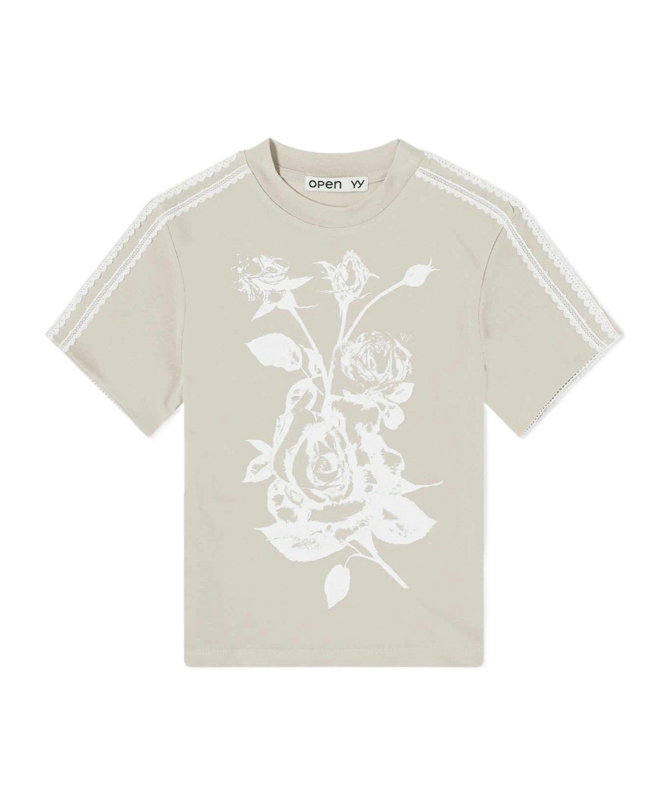 Open Yy Rose Baby T-shirt In Neutral