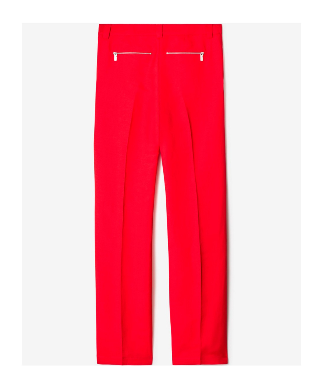 Shop Burberry Canvas Cotton Trousers In Red