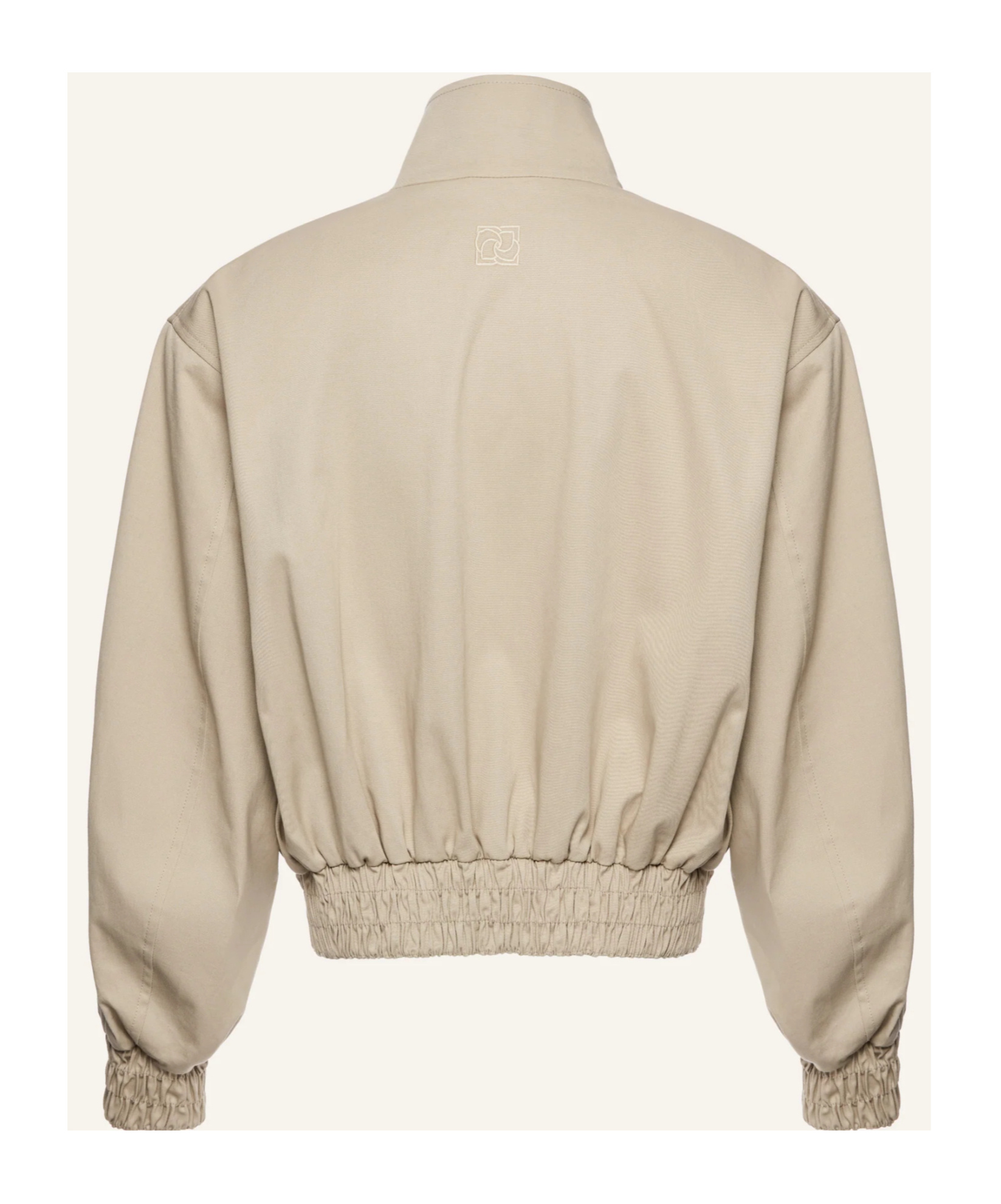Magda Butrym Wool And Silk Bomber Jacket In Brown