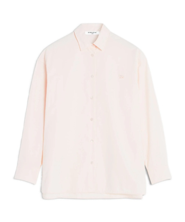 Maison Kitsuné Baby Fox-patch Shirt In Neutral
