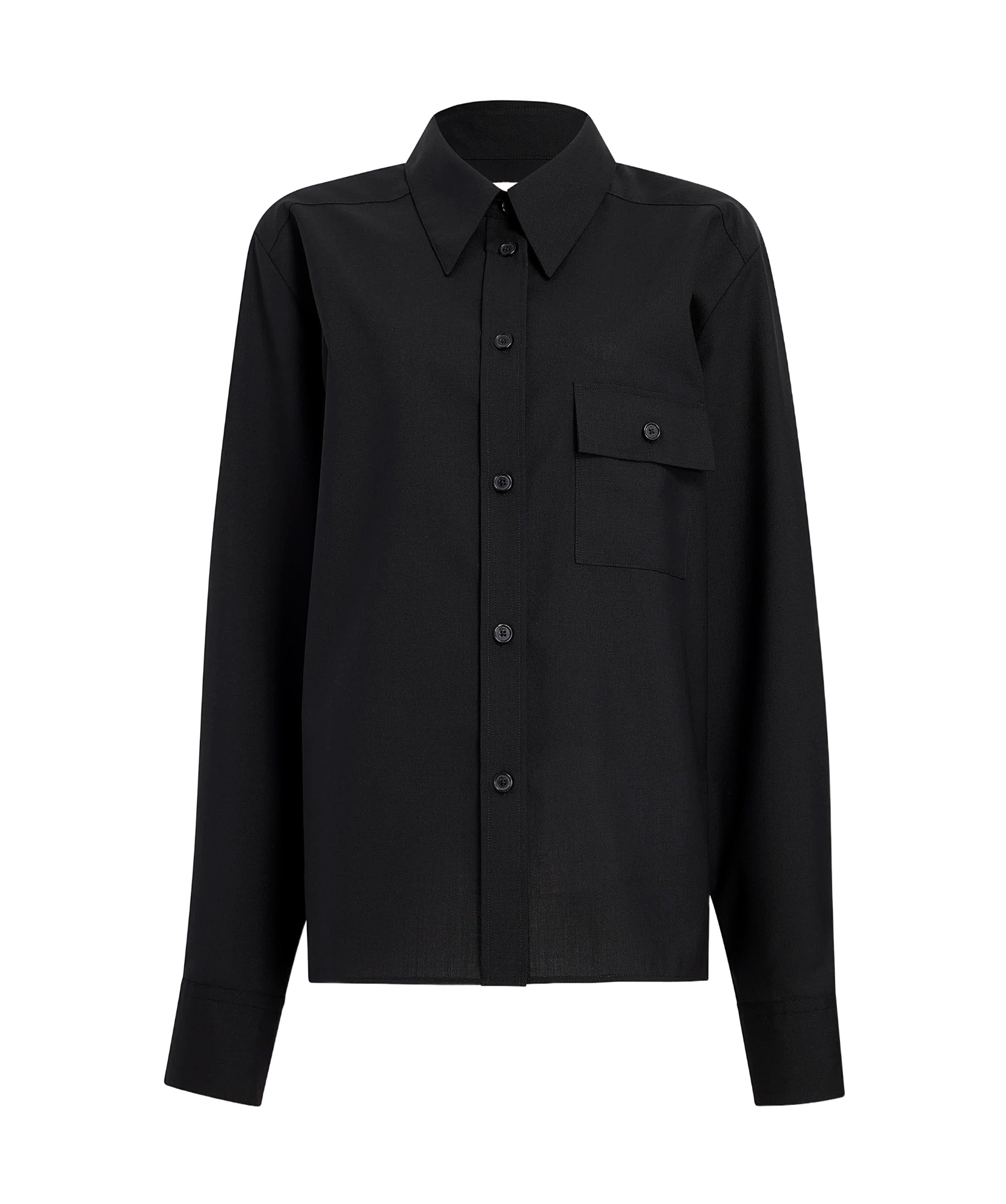 Khaite Long-sleeved Casual Jacket In Black