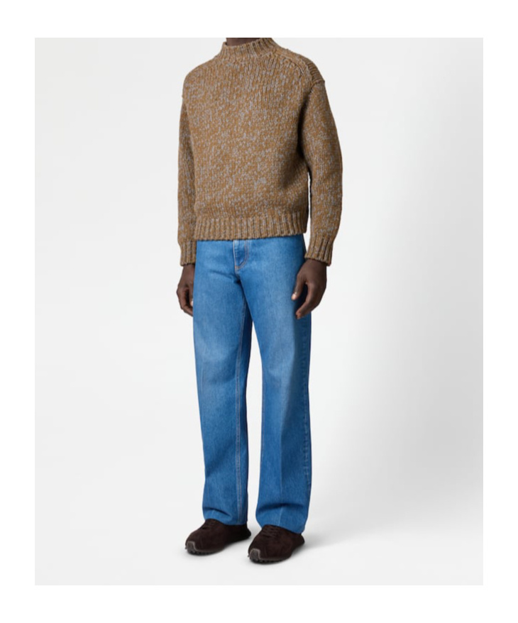 Tod's Leather-patch Five-pocket Jeans In Blue