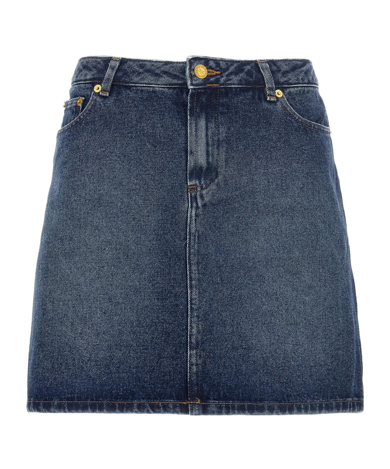 Apc A.p.c. Denim Mini Skirt In Blue