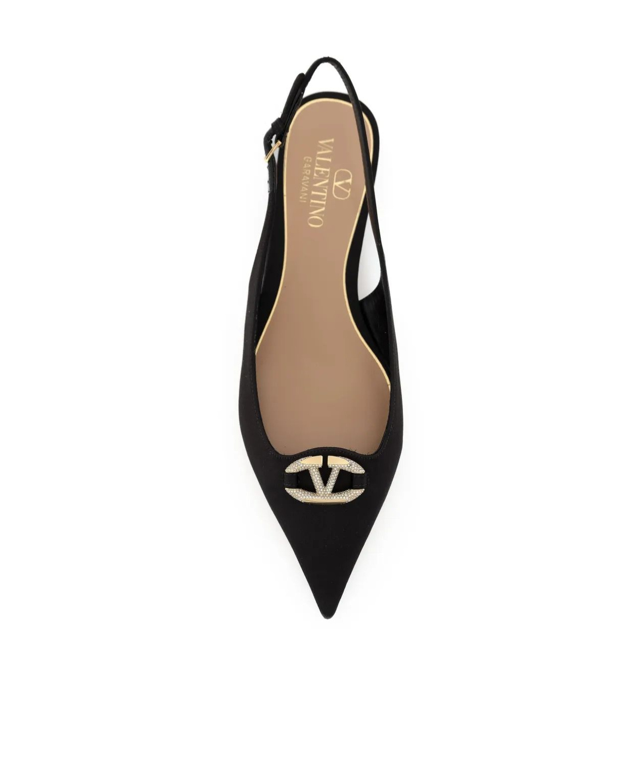 Valentino Vlogo Signature Slingback Pumps In Black