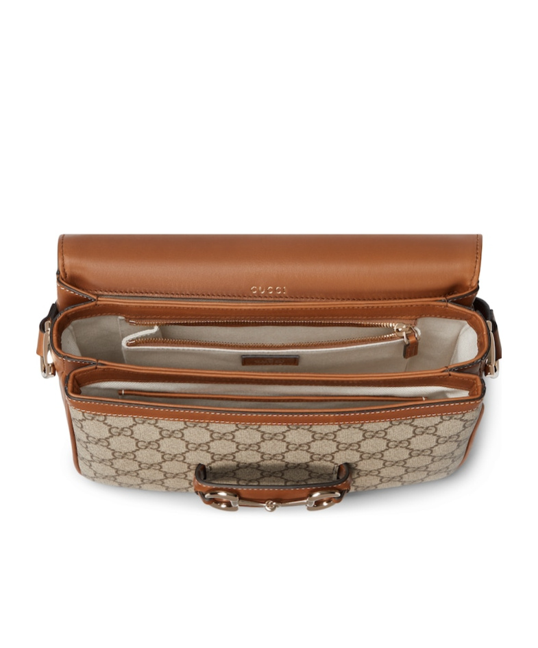 Gucci Horsebit 1955 Small Shoulder Bag In Neutral
