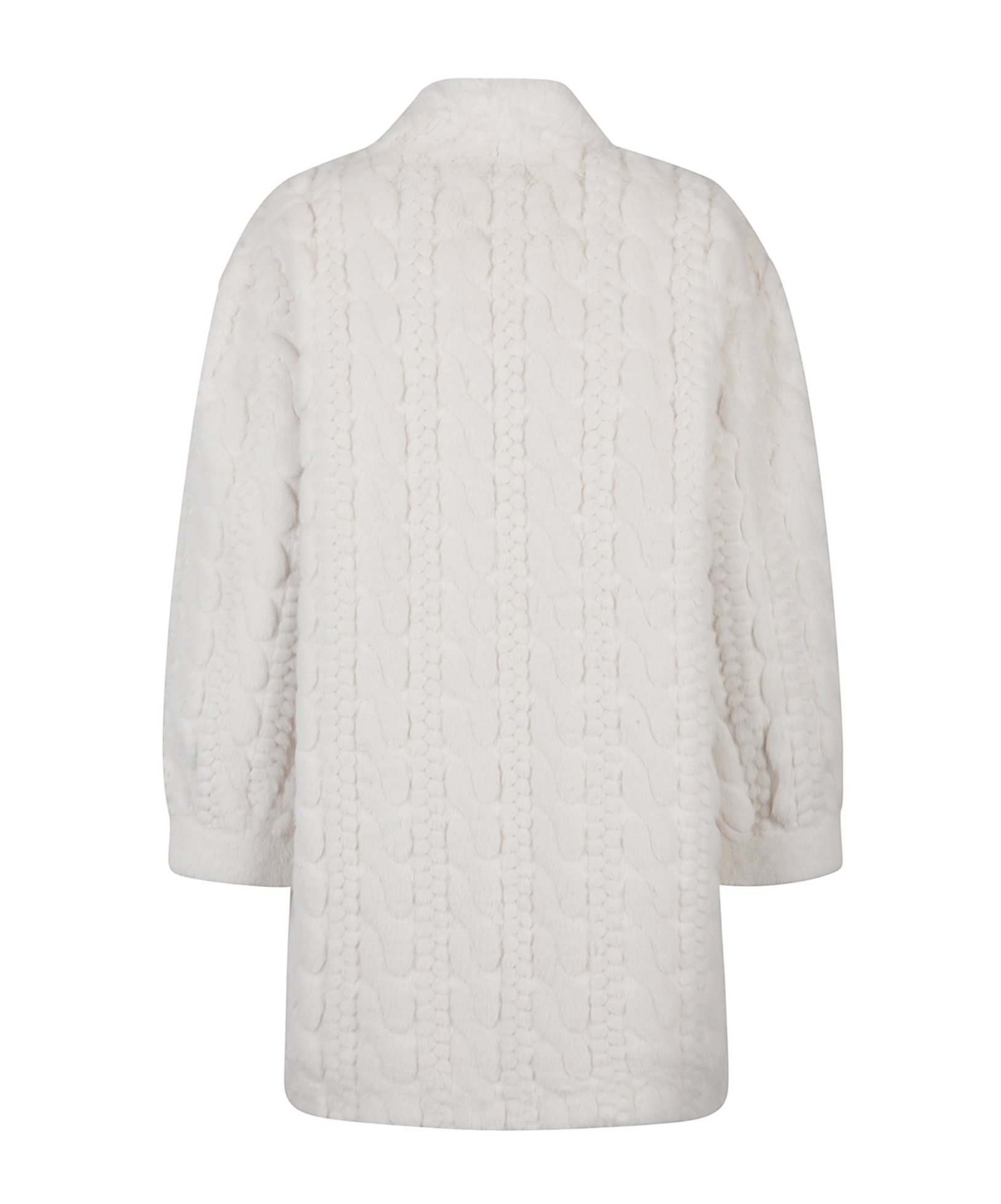 Ermanno Firenze Button Long-sleeved Coat In White