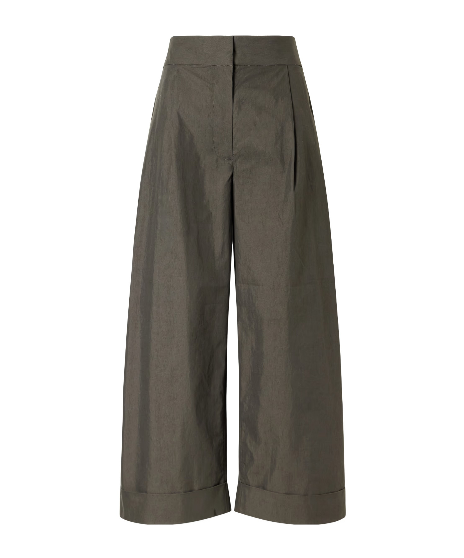 Proenza Schouler Talla Cotton-blend Wide-leg Pants In Gray