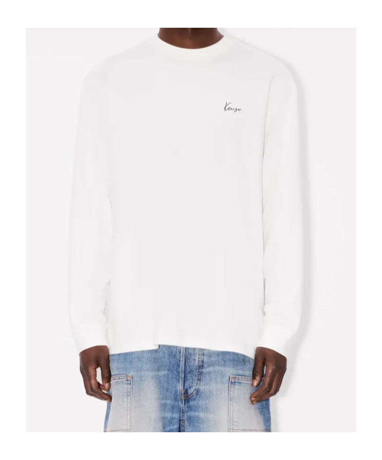 Kenzo Long-sleeved T-shirt In White