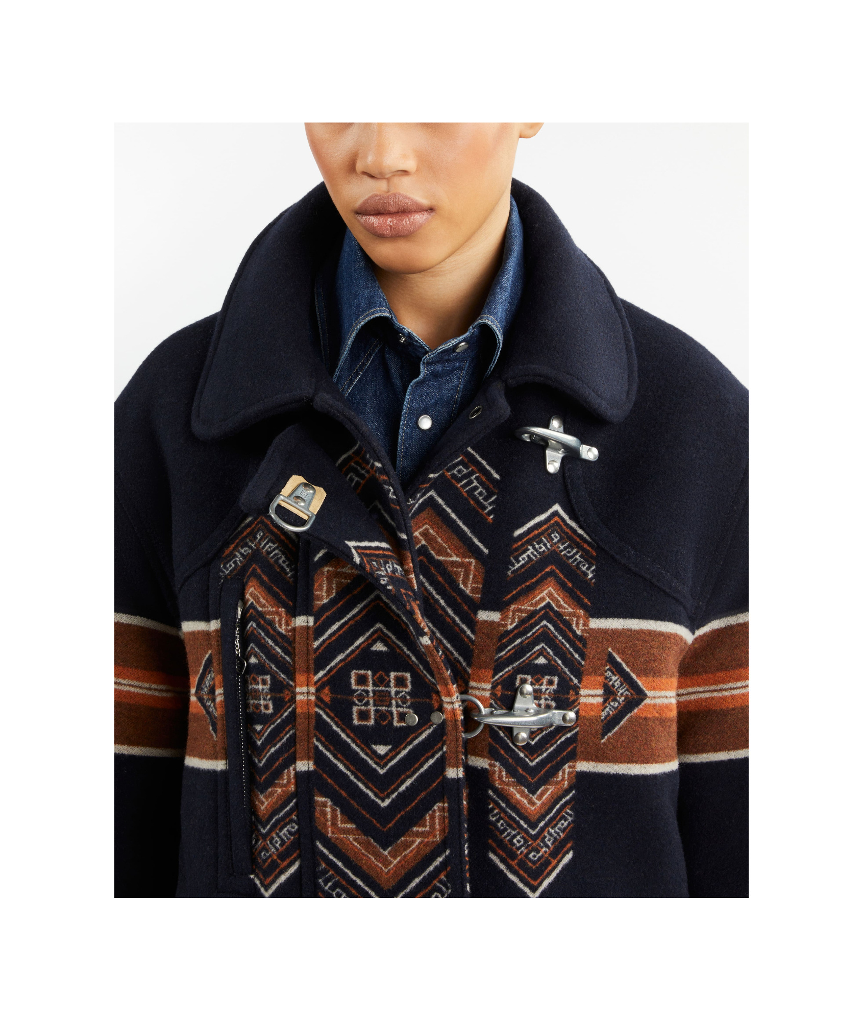 Fay Embroidered Wool Blend 4 Ganci Yateh Jacket In Black