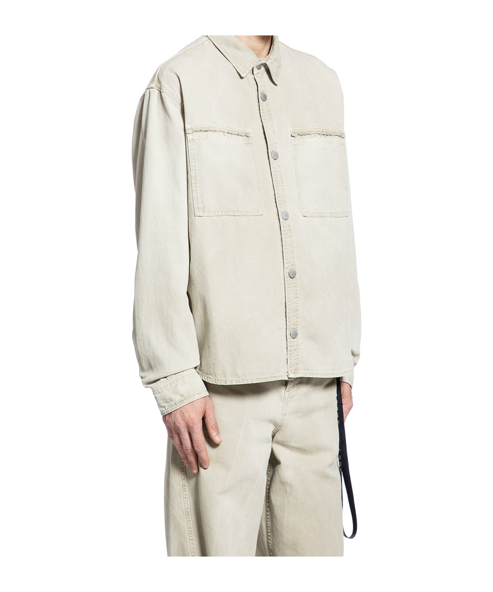 44 Label Group Long Sleeve Casual Jacket In White