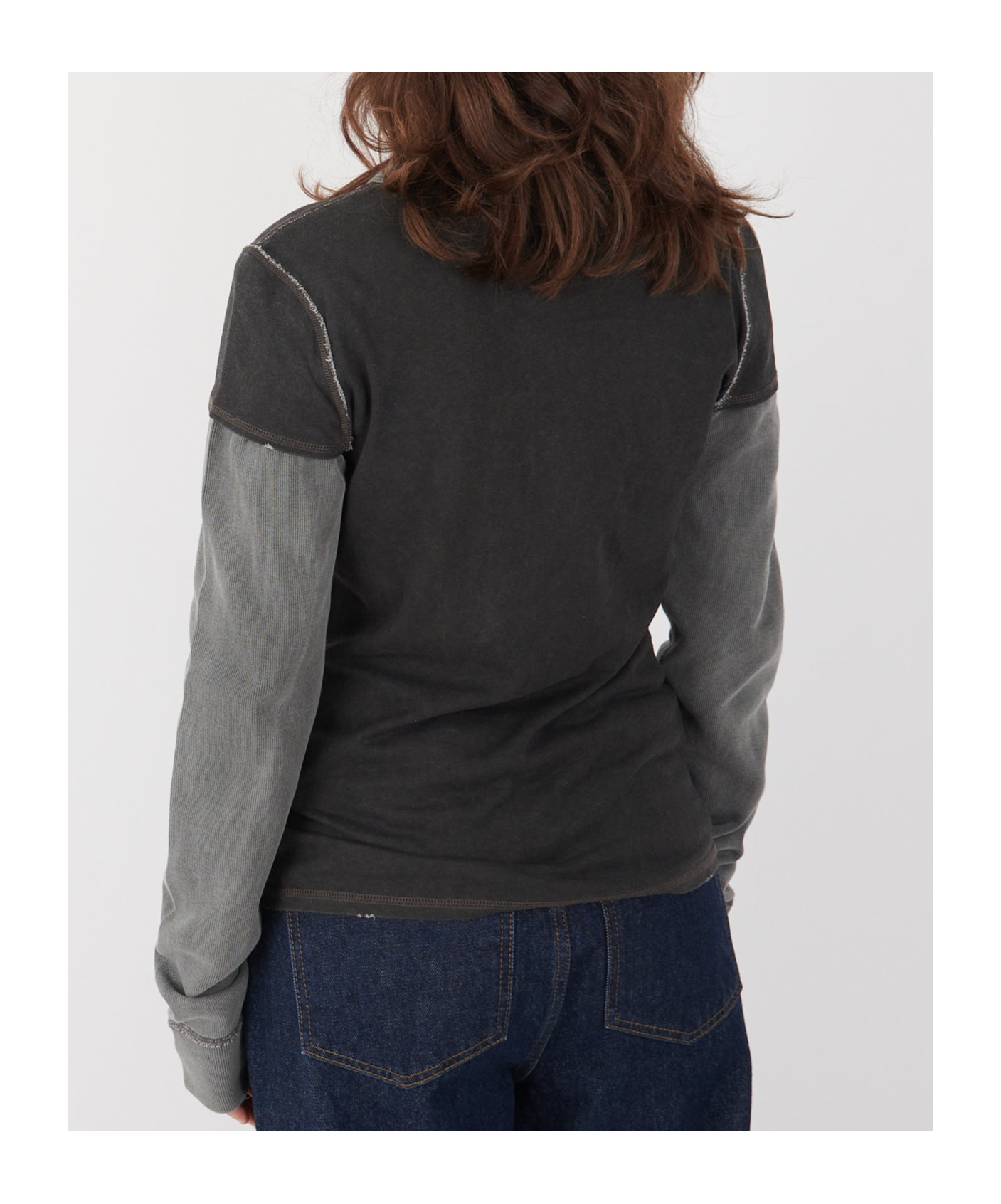 Our Legacy Layered Long-sleeved Sweatshirt In Black
