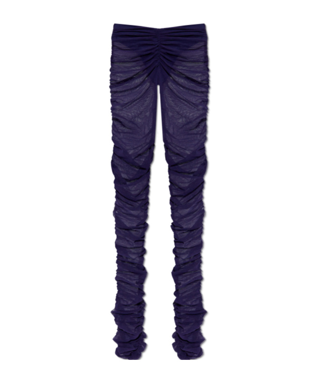 Attico The Draped Pants In Blue