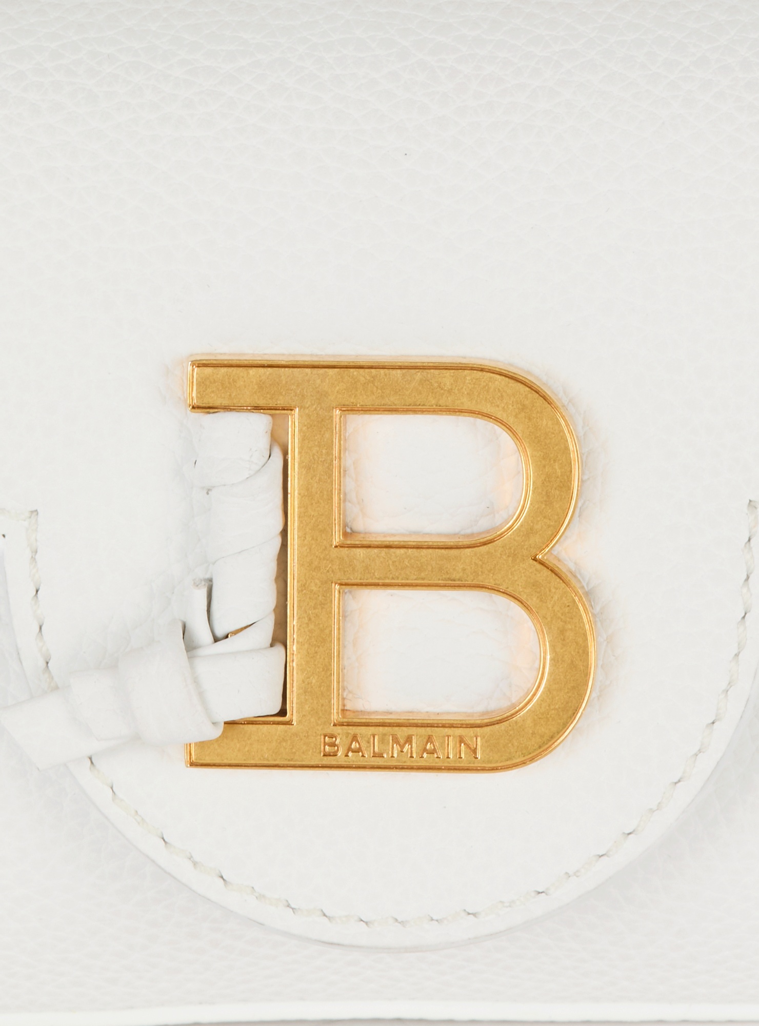 BALMAIN GRAINED CALFSKIN B-BUZZ 17 MINI BAG
