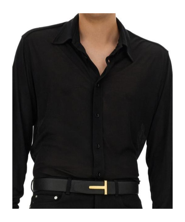 Tom Ford Lightweight Lyocell Slim-fit Shirt In Black