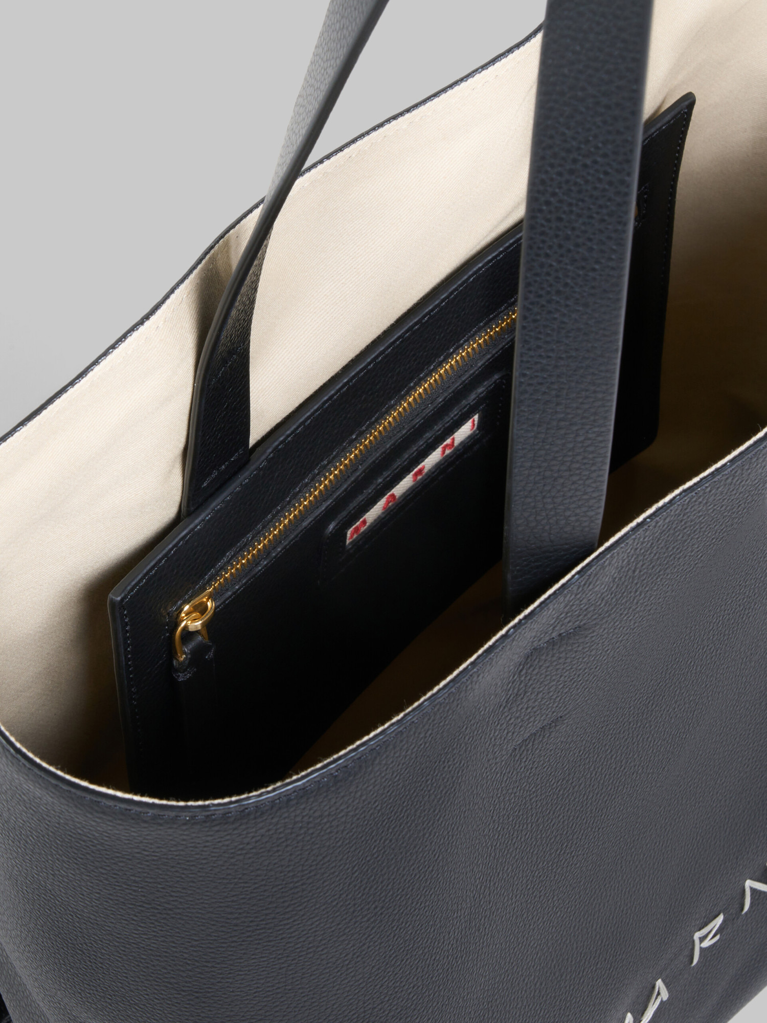 Marni Black Museo Soft Mini Tote In Black