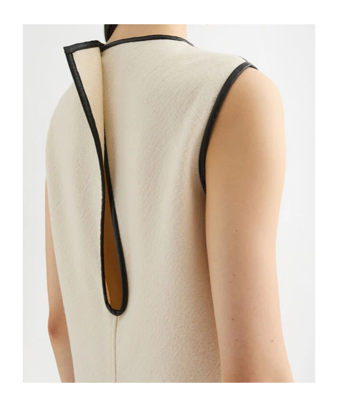 Jil Sander Contrasting-trim Maxi Dress In Neutral