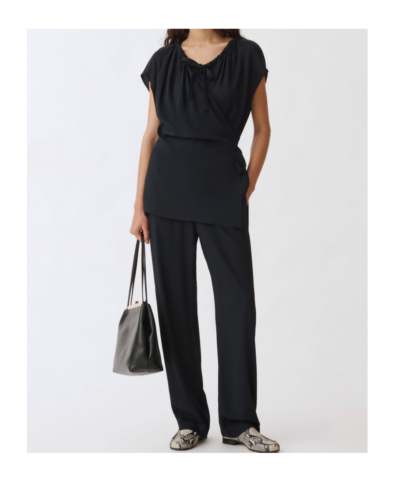 Fabiana Filippi Wool Jersey Jogging Trousers In Black