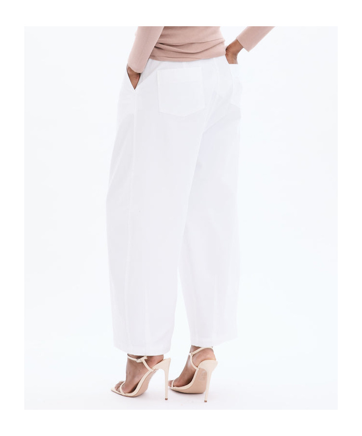 Shop Malo Pleat-detail Trousers In White