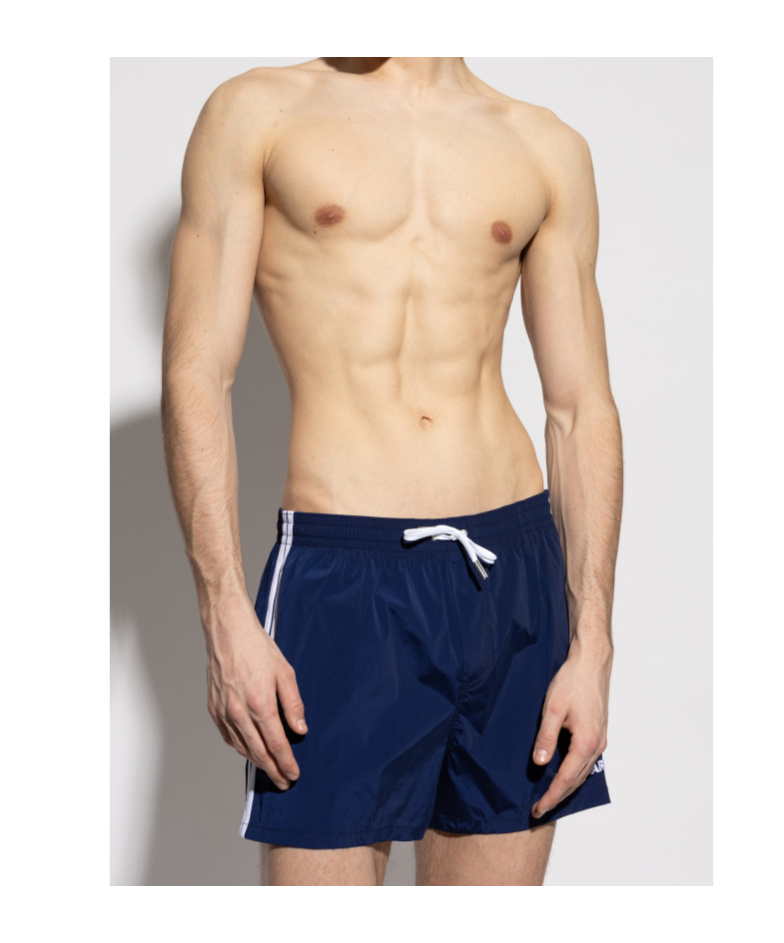 DSQUARED2 DSQUARED2 LOGO-EMBROIDERED DRAWSTRING SWIM SHORTS
