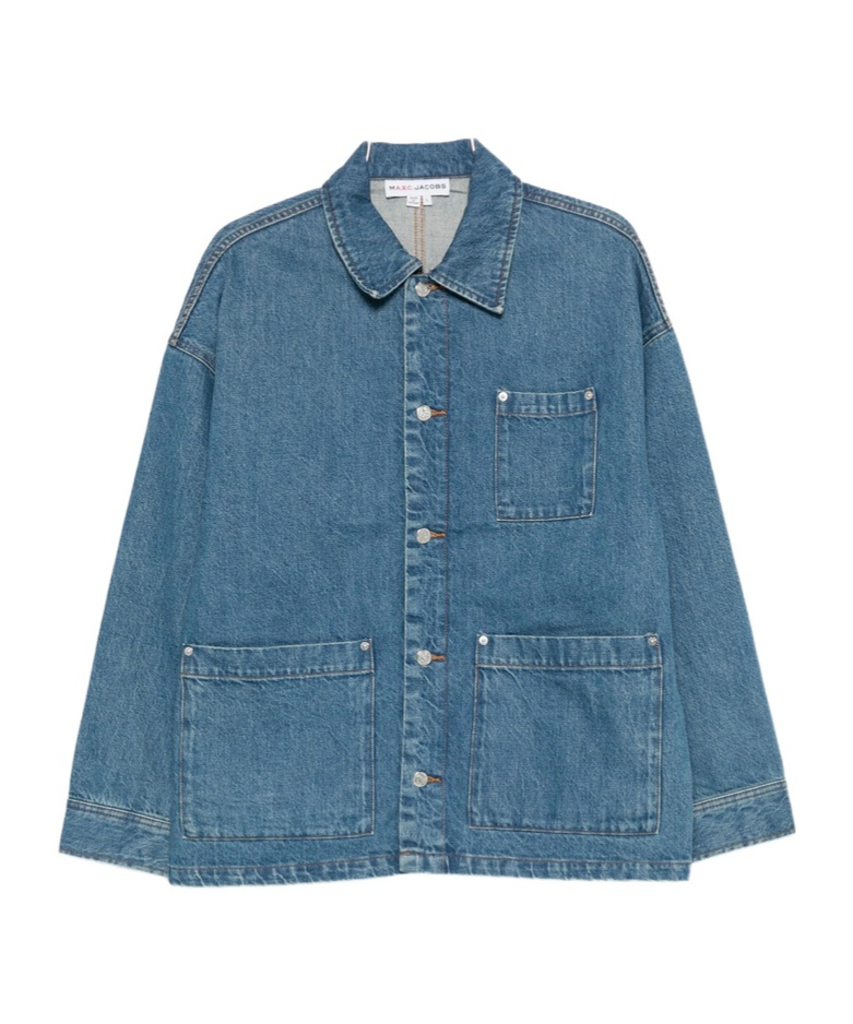 Apc A.p.c. X Marc Jacobs Denim Unisex Jacket In Blue