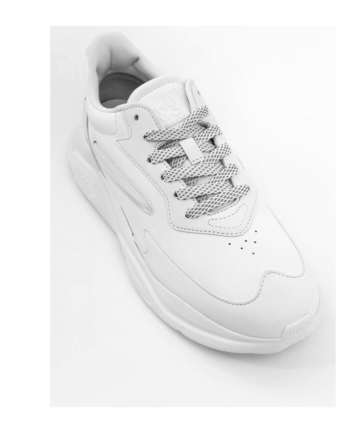 Hugo Boss Laced Sneakers In White
