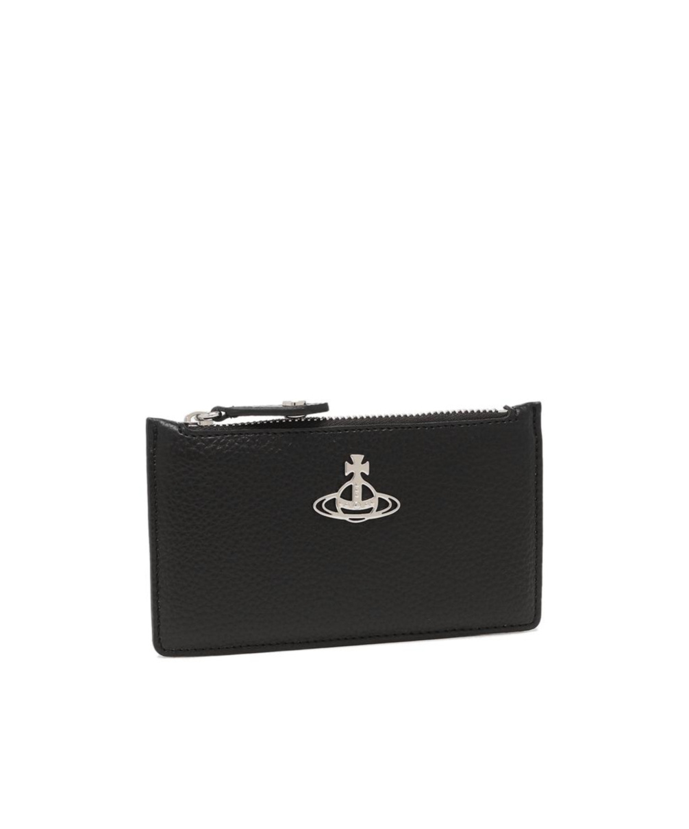 Vivienne Westwood Zipper Card Bag In Black
