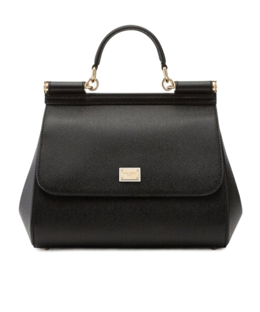 Dolce & Gabbana Stylish Black Top-handle Handbag For Women In Black