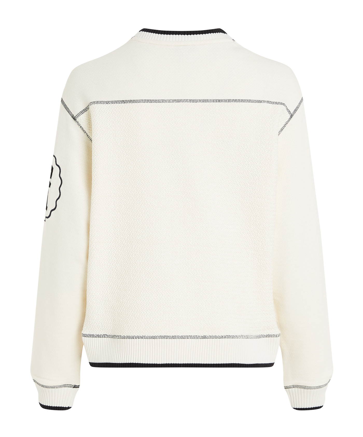 TOMMY HILFIGER CONTRAST-STITCHING SWEATSHIRT
