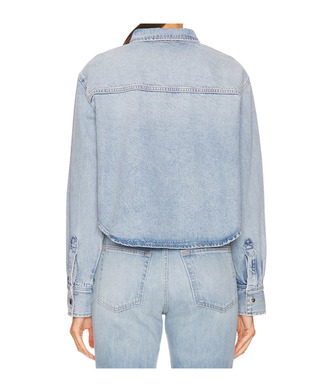Frame Denim Shirt In Gray