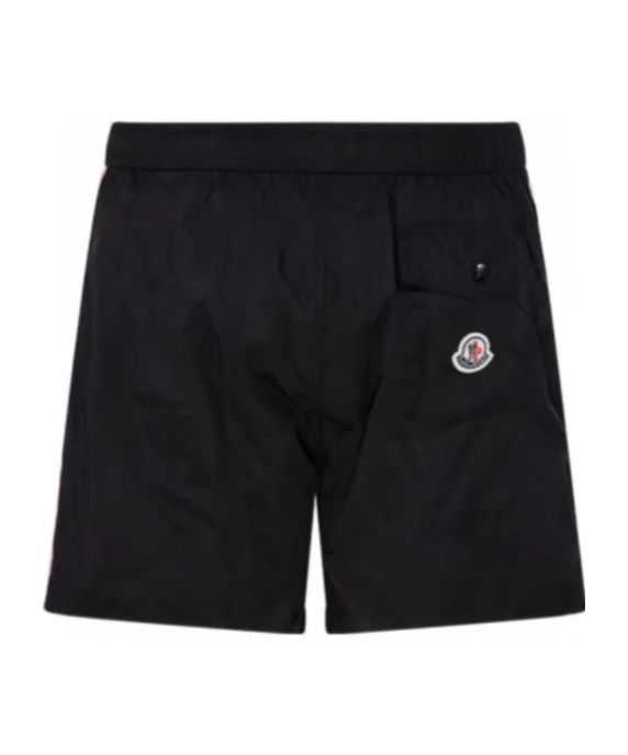Moncler Drawstring Swimsuit In Black