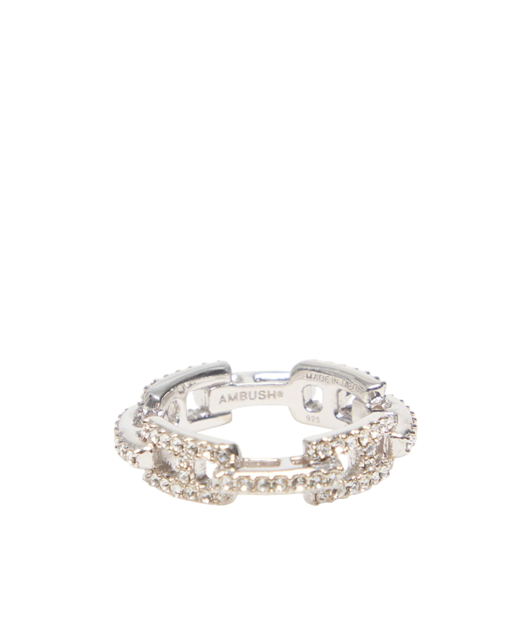 Ambush Pave A Ring In White