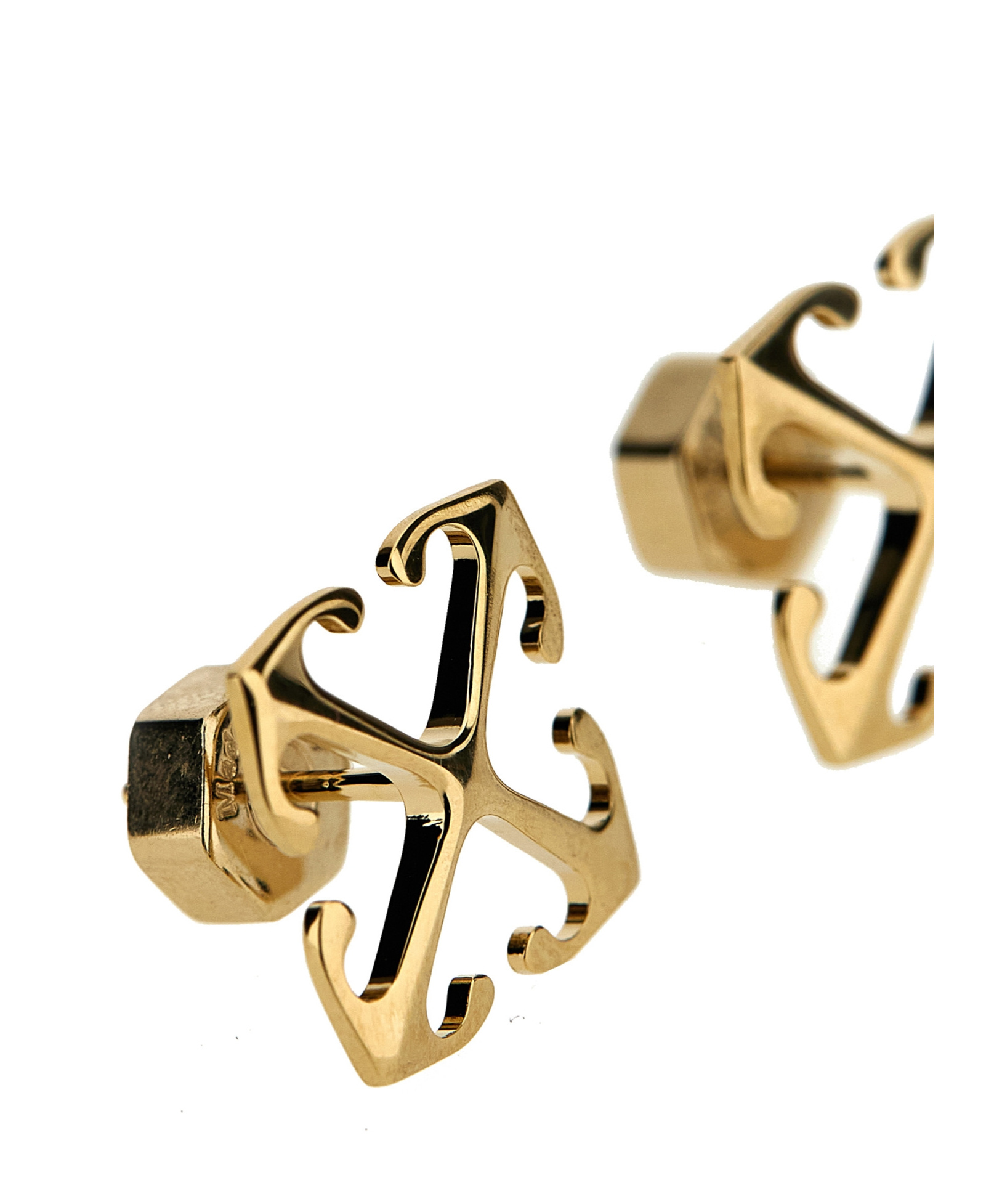Off-white Mini Arrow Earrings In Yellow
