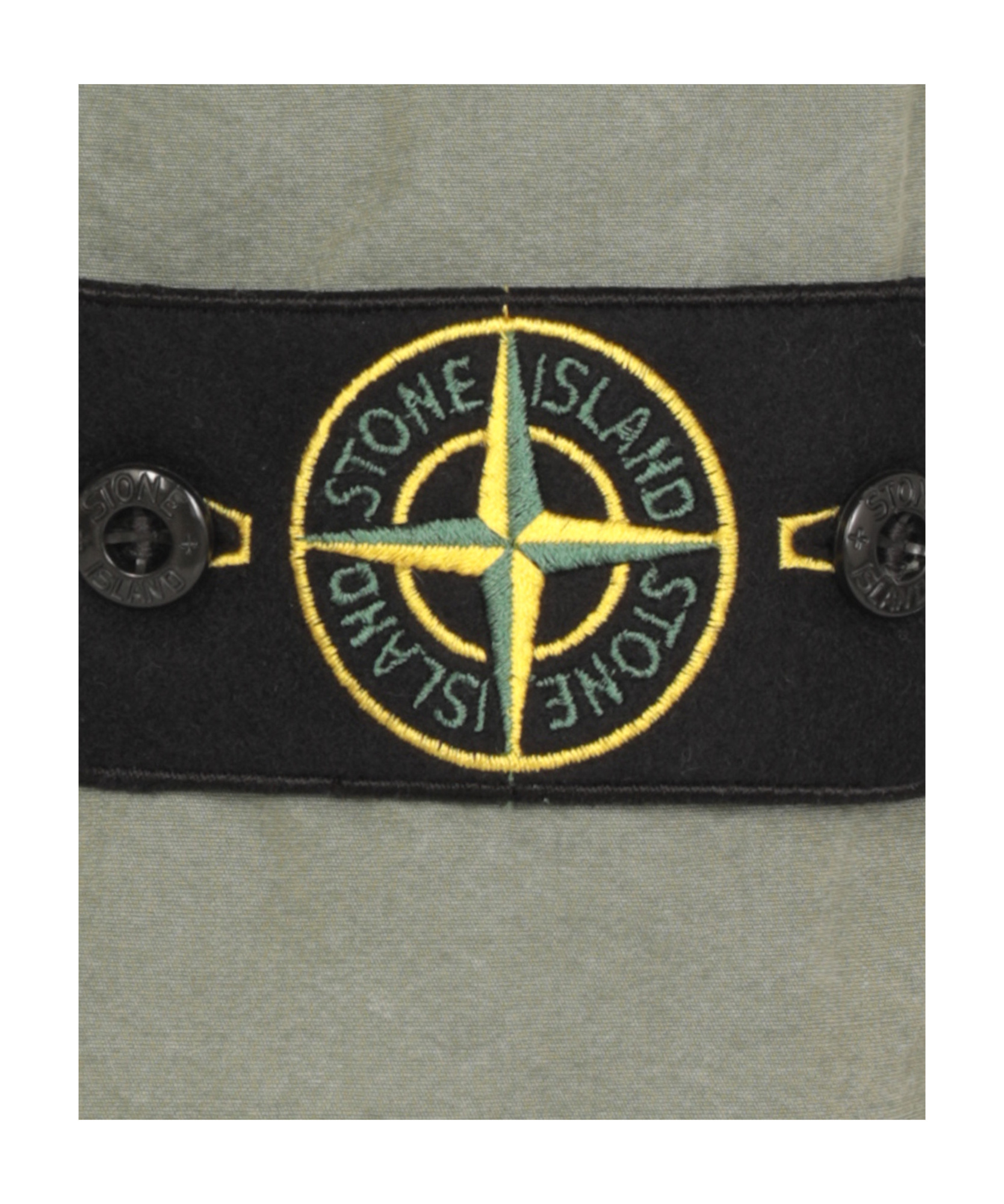 Stone Island Bermuda Cargo Shorts With Logo In Gray