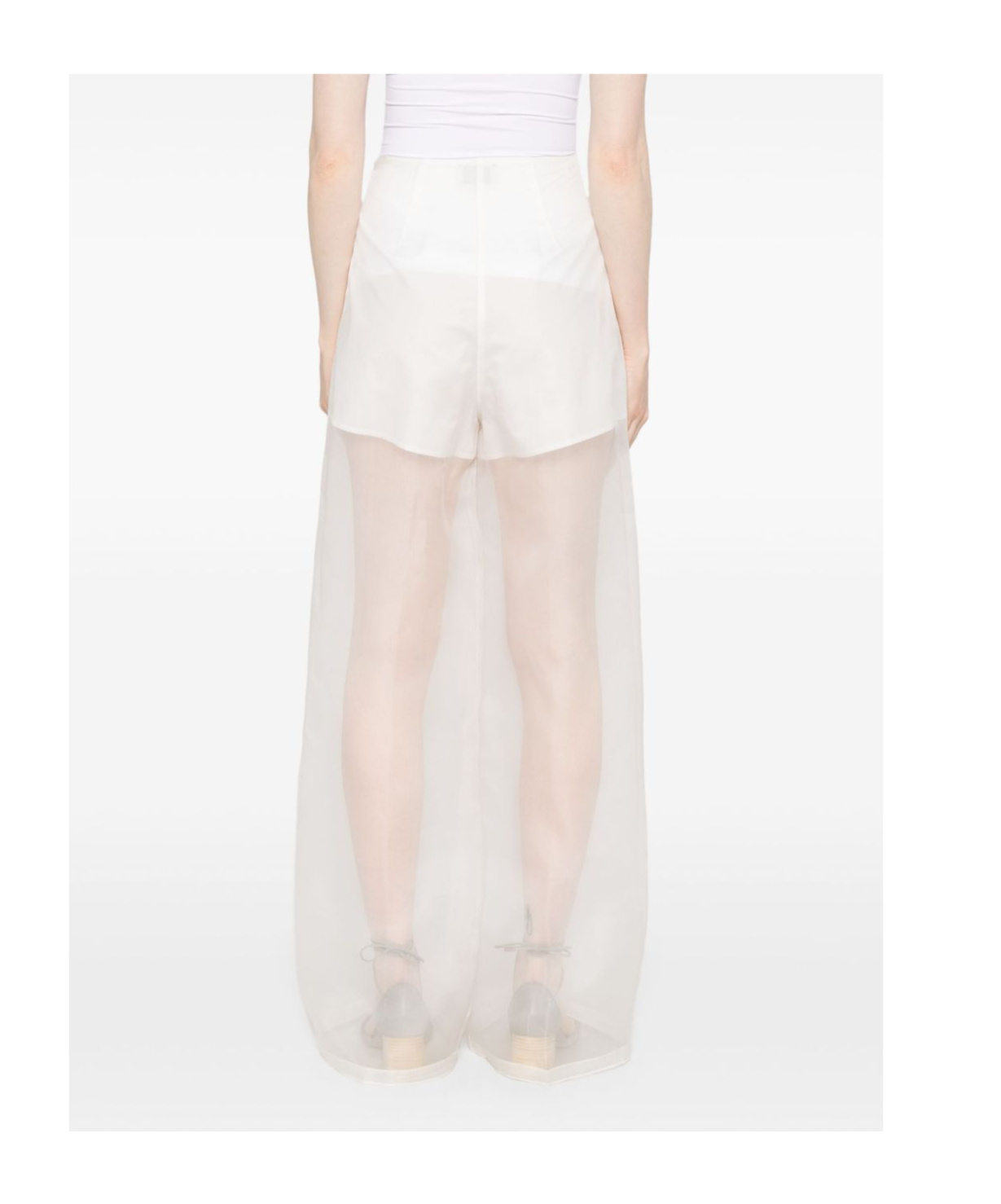 Forte Forte See-through Wide-leg Pants