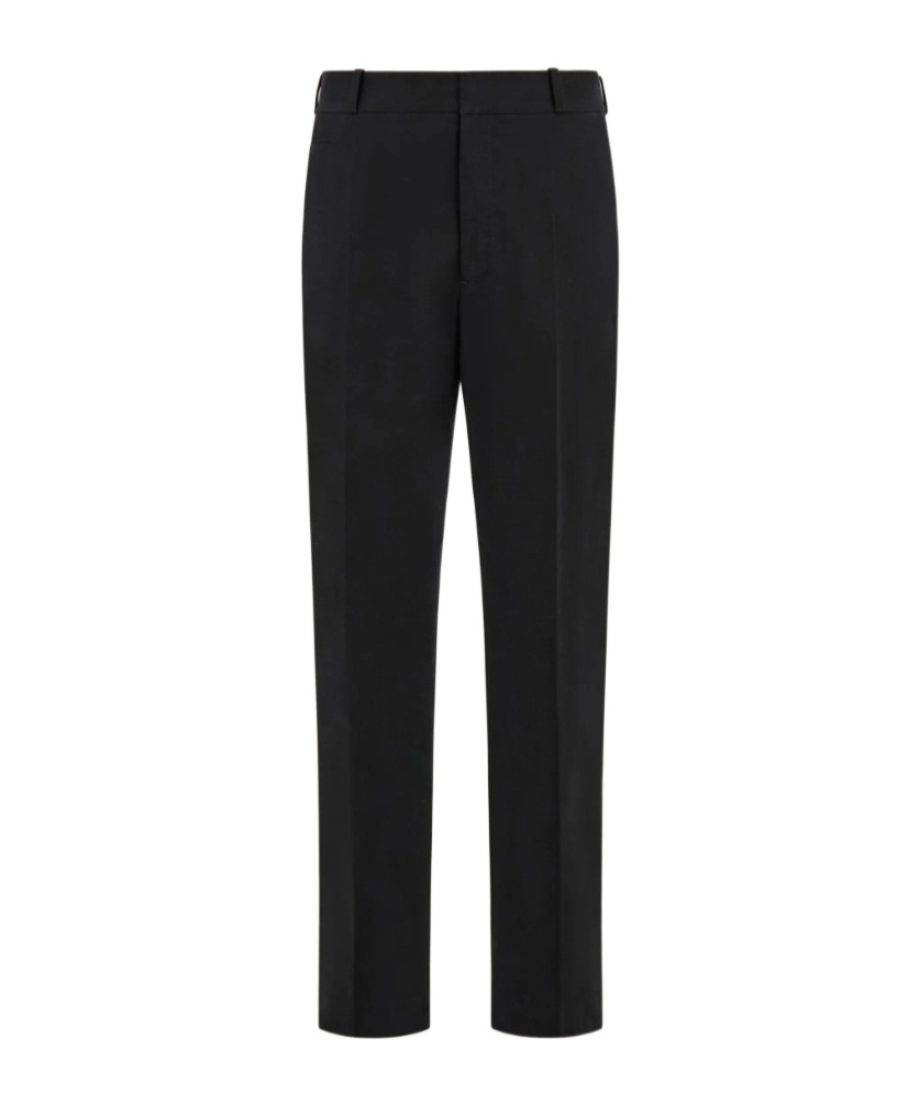 Ferragamo Tailored Viscose Blend Trousers Featuring Pockets In Black
